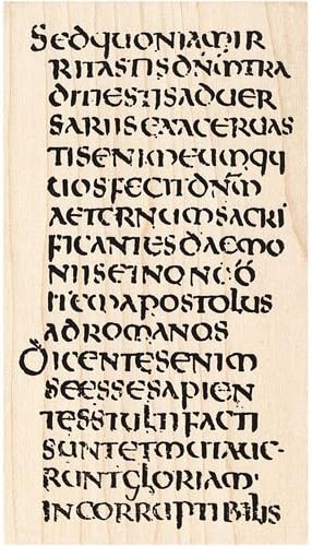Latin Collage Background Rubber Stamp