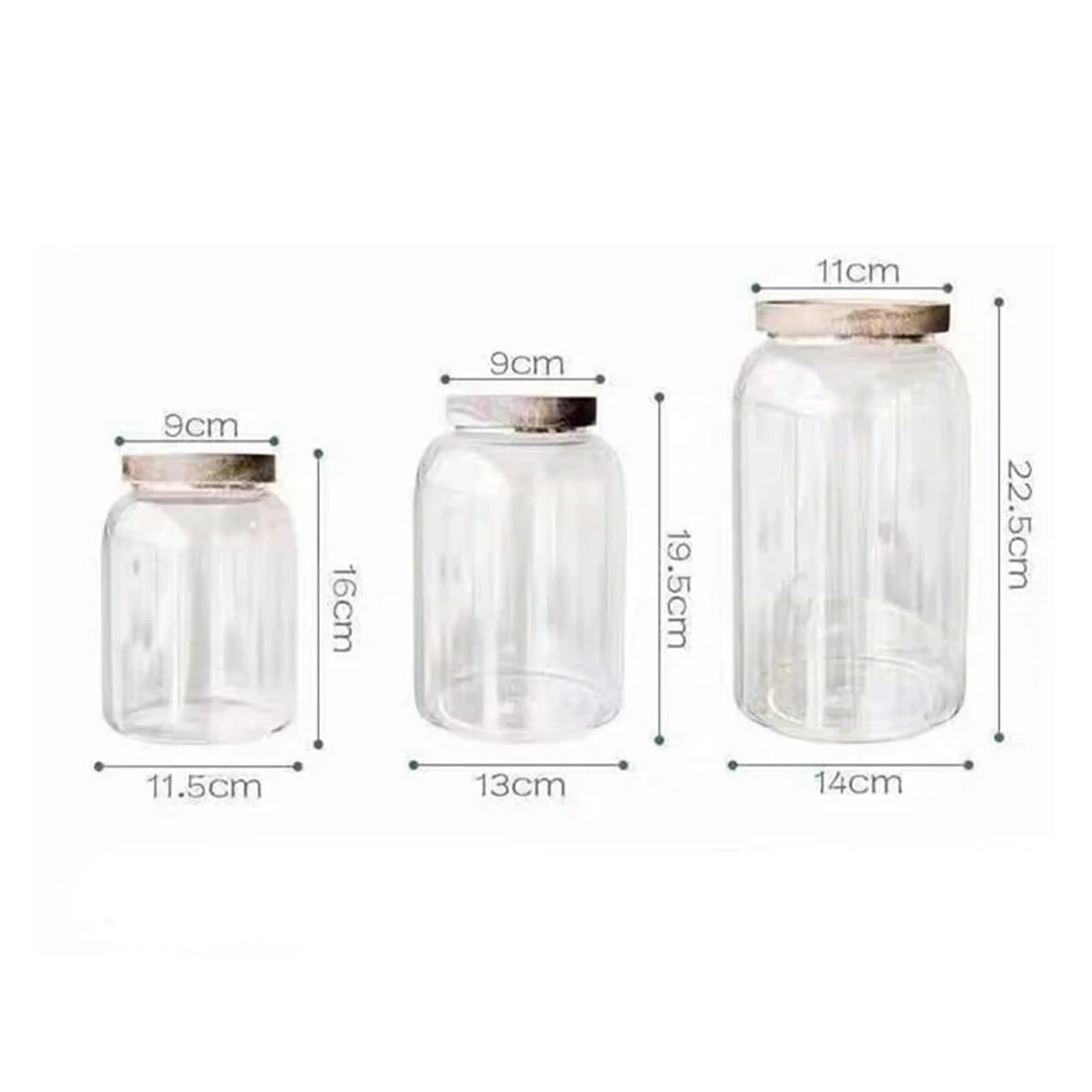 Kaffeebohnen Vakuumversiegelter Tank Transparente Vorratsgläser aus Glas for Lebensmittel Haushaltsluft Luftdichter Behälter Tee Kaffee Zuckerkanister für Kaffeebohnen, Zucker(1300ml)