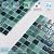 VividCraftX 11.5 Sq.Ft Glass Tiles for Bathroom Backsplash & Shower Wall, Lagoon Teal Iridescent Glass Mosaic Backsplash Tiles for Kitchen & Pool, 4mm (Lagoon Teal)
