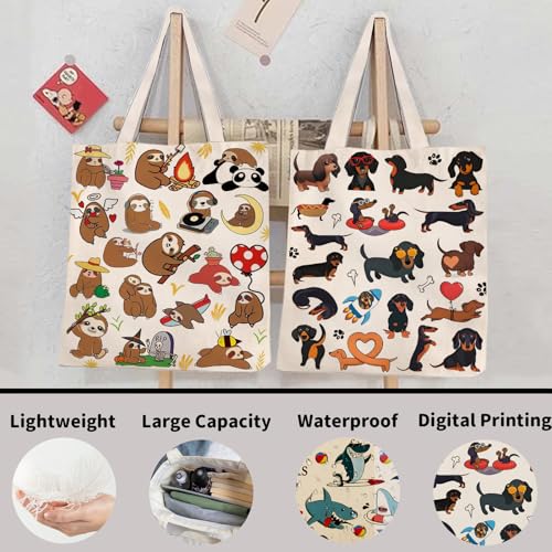 Image of DOOX Canvas Tote Bag for Women, Canvas Reusable