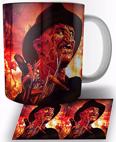 A Nightmare On Elm Street Freddy Krueger Taza de Ceramica Blanca 325ml Mug