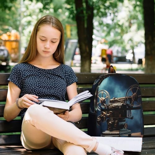 Mochila de viaje Old Movie Projector para mujeres y hombres, funda para laptop de 15.6 pulgadas, impermeable para trabajo y negocios miniatura 5