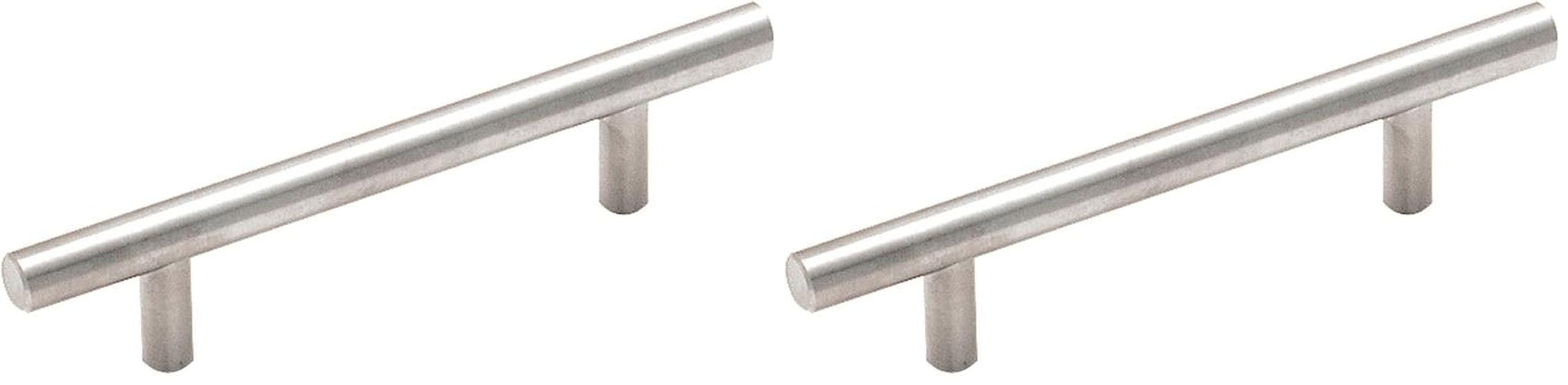 Amerock | Cabinet Pull | Stainless Steel | 3-3/4 inch (96 mm) Center to Center | Bar Pulls | 2 Pack | Drawer Pull | Drawer Handle | Cabinet Hardware