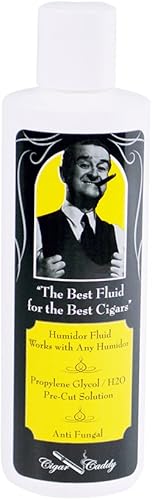 Solución activadora de humidificación para gabinetes y cajas de humidores, 8 onzas  Mezcla de propilenglicol fácil de usar para mantener una humedad