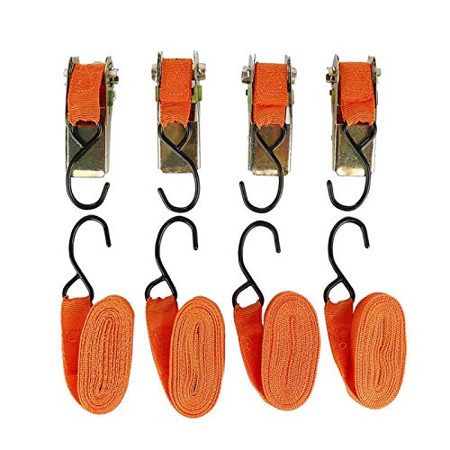 Atar Correas 4 unids/Set Durable Ratchet Lazo Ajuste Hold Secure Cargo Straps Automóvil Camión Auto Correas Atrapamiento Paquete Paquete Cinta Hebilla