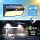 Peasur 368LED Solarlampen für Außen mit Bewegungsmelder, Solarleuchten Lampe Outdoor 3 Modi IP65 Wasserdichte Solar Wandleuchte für Garten Garage Deck