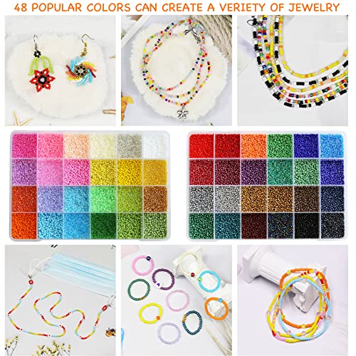 Bala&Fillic Size 2mm Glass Seed Beads About 38400pcs in Box - Image 4