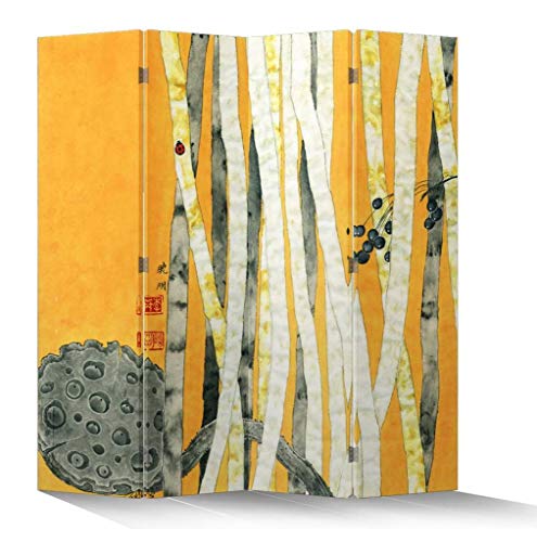 Fine Asianliving Biombos de Dormitorio Biombos Diseño Biombo Separador de Ambientes Biombo Divisor Biombo Decorativo Tela Habitación Separador de Espacios 203-156