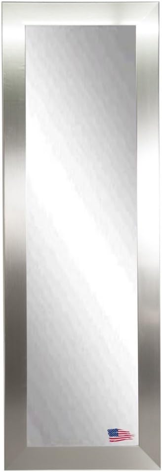 American Made Wide Beveled Full Body Mirror, 26 by 64-Inch, Silver