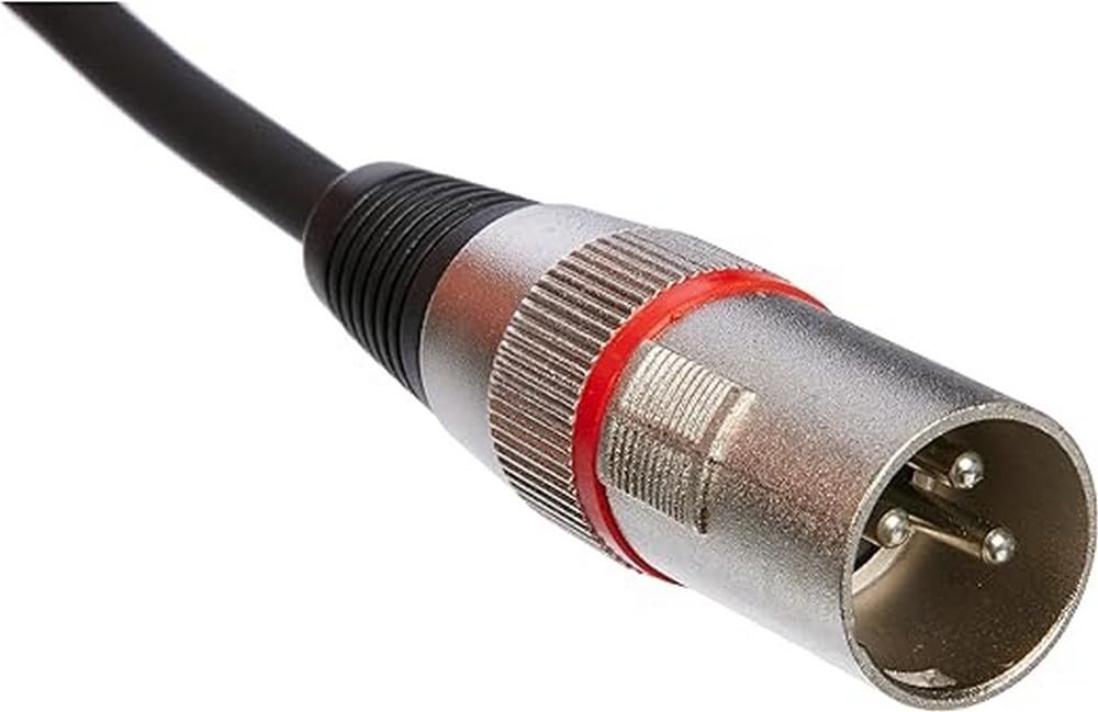 Stagg SMC1 RD S-Series Microphone Cable, Red, 1 m, Black, 1m - Image 4