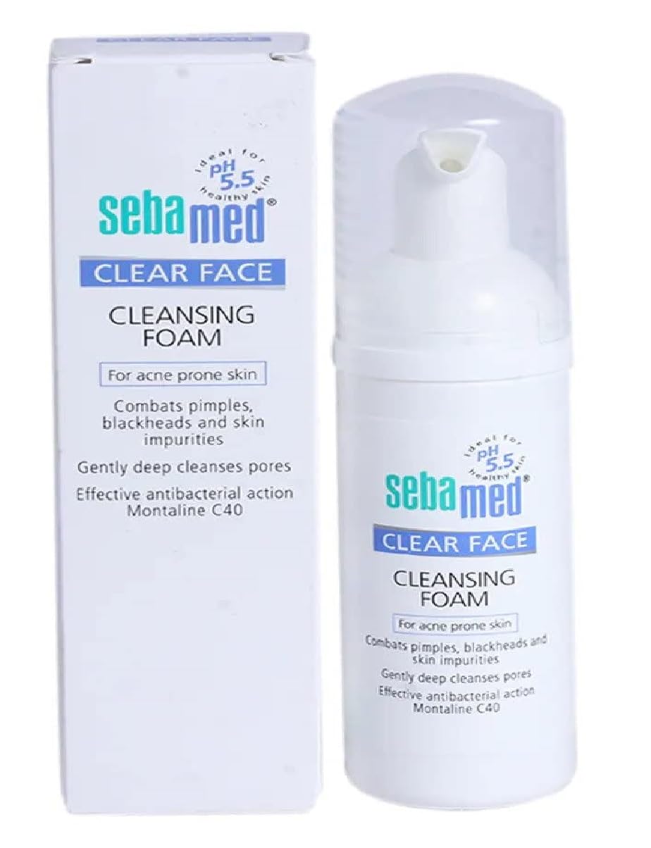 Theorie Seba-Mad Face Cleansing Foam for Acne Prone Skin, clear face foam, 150ml