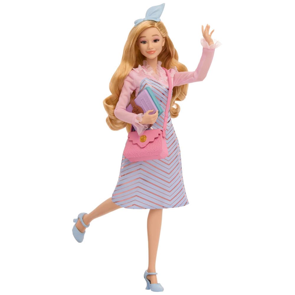 Mattel Poupée Universelle et Accessoires avec Cheveux blonds stylés, posabilité et Look Uniforme Scolaire Amovible