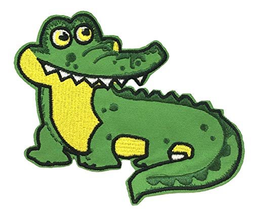 Alligator 5" Embroidered Patch DIY Iron-on or Sew-on Decorative Applique Everglades Kids Nature Series