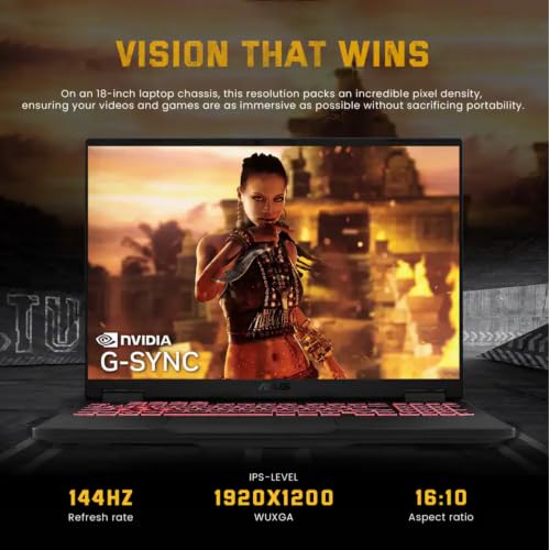 Image of ASUS TUF 18 inch Gaming Laptop, NVIDIA RTX 5060, 32GB DDR5, 2TB SSD