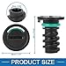 A ABSOPRO Car Engine Oil Drain Plug 0029902017 Replacement for Mercedes-Benz C63 AMG S 2016 ABS Black (Set of 4)