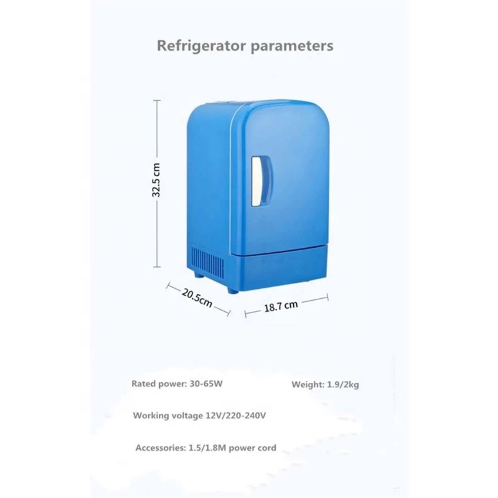 FAXIOAWA Réfrigérateur de Maquillage Portable, Mini réfrigérateur 4 L Refroidisseur de Voiture 30-40 W DC 12 V AC 220-240 V Mode Chaud et Froid Stockage cosmétique RV Voyage Camping Cadeau (12 V)