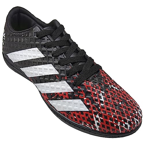 Chuteira Society Futebol de Grama Sintética Runway Preta Cor:Preto;Tamanho:35