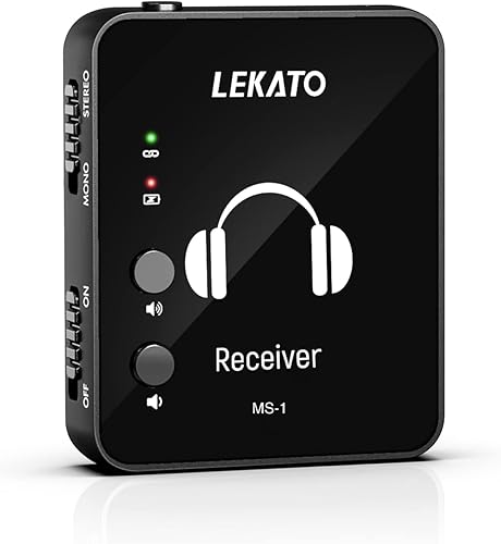 LEKATO Sistema de monitor intrauditivo inalámbrico MS-1 (solo receptor)
