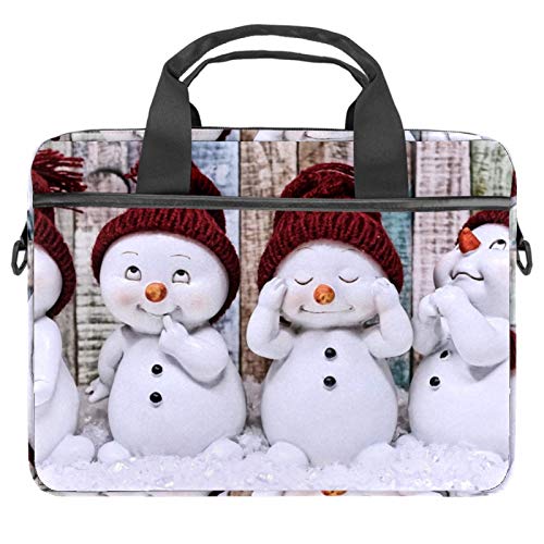 Sacoche ordinateur 13.3 motif bonhomme de neige pour le bureau et fac