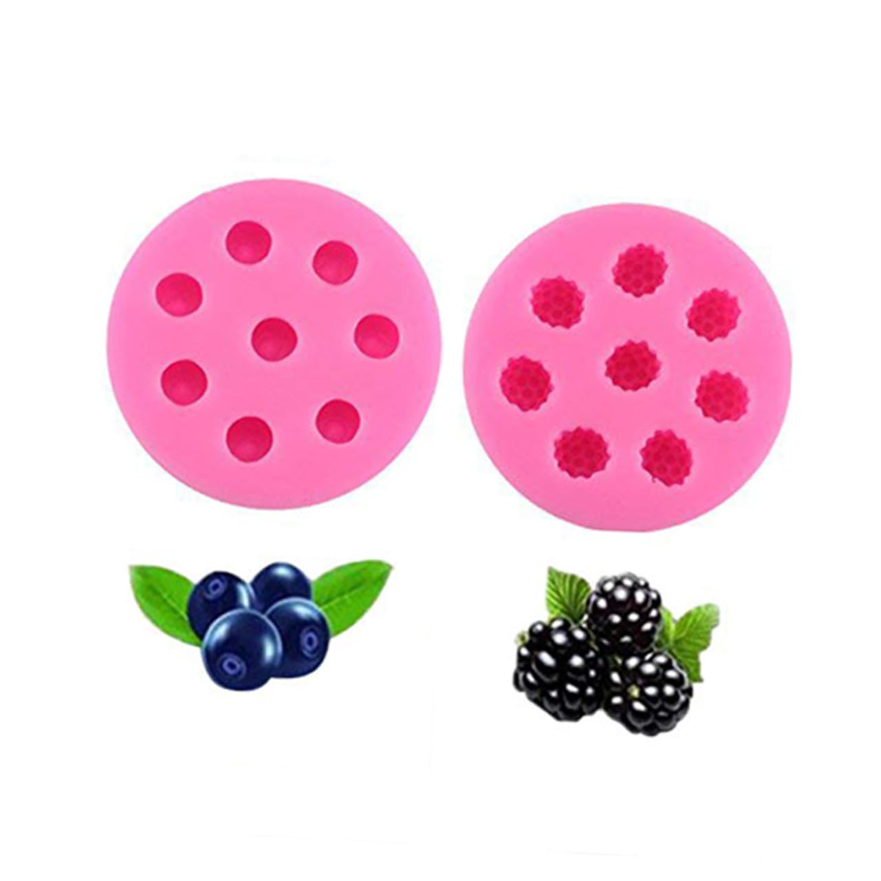 Amosfun 3 Stk Kuchenform Cupcake-Topper DIY-Form Cakesicles Schimmel Formen aus Kuchen Topper Silikonformen schokoladenform silikongießform Geleeform Kuchendekorationswerkzeug Rosa