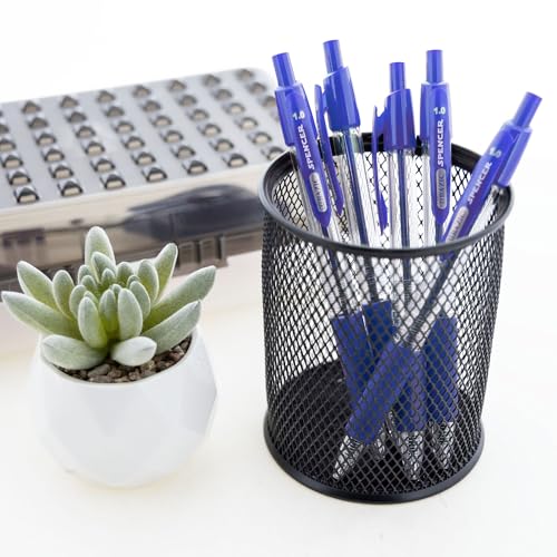 BAZIC PRODUCTS Bolígrafo Retráctil Azul con Grip Suave 5 Unidades miniatura 7