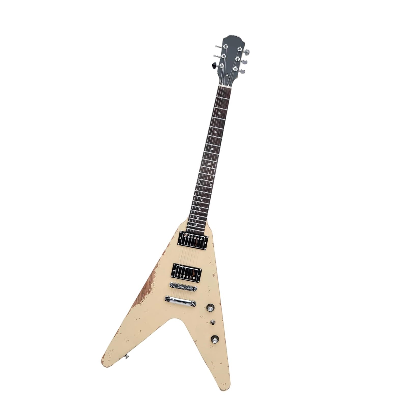 Gitara Elektryczna Profesjonalna Gitara Elektryczna Dla Dorosłych Korpus Mahoniowy Sześciostrunowa Vintage Heavy Metal