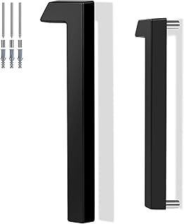 6 Inch Floating House Number Metal Modern Anti-Rust House Address Numbers for Outside with For Mailbox Yard Home Front Door Zinc Alloy Black, 911 Visibility Signage (1)