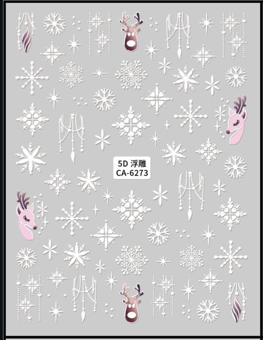 Nail It! 5D Self-Adhesive Nail Art Stickers - Snowflakes 6273-picture-20