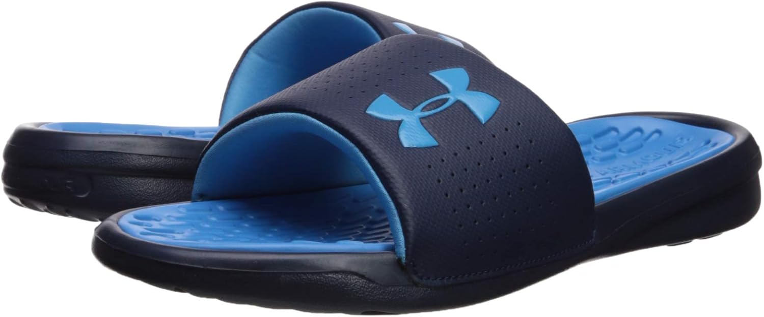 Under Armour Men's Playmaker Fix Slide Sneaker 13 Ether Blue (300)/Academy Blue