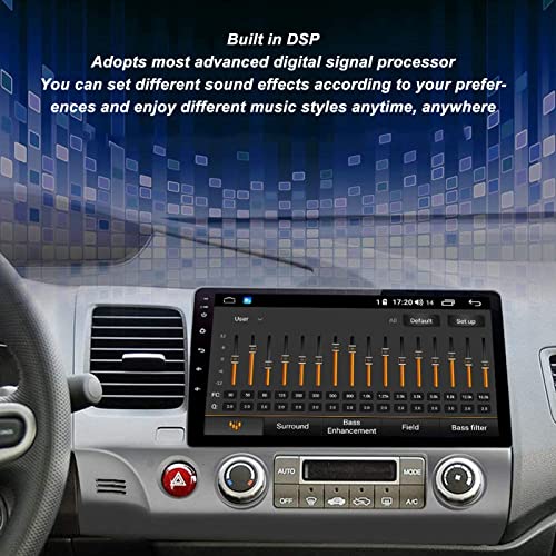 Rádio estéreo para carro – 10 polegadas IPS tela sensível ao toque Bluetooth viva-voz, controle de v