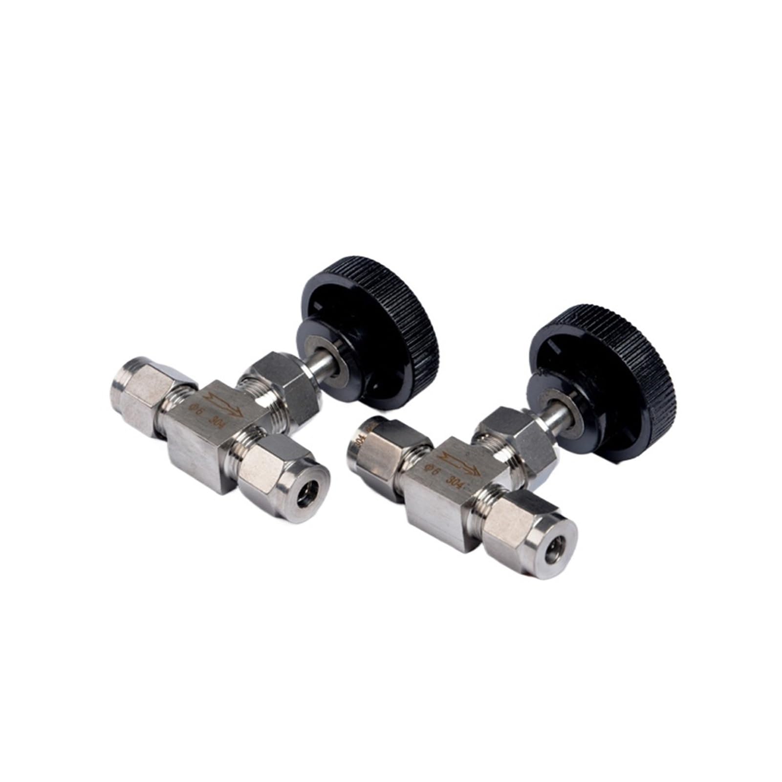 Válvula de aguja para tubo de 3.175mm que elimina fugas en sistemas hidráulicos de compresión