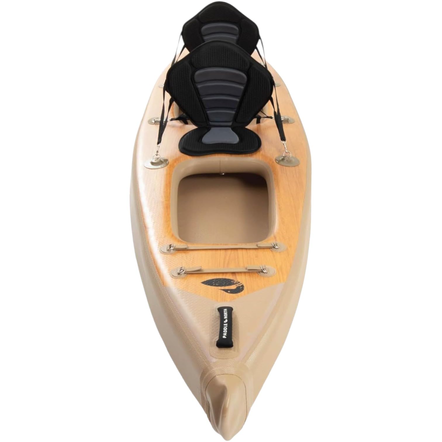 Paddle North Karve Kayak XL - 2-Person Tandem Inflatable 12 ft Kayak - Durable and Lightweight - Full Kit Included: Pump, 2 Seats, 2 Paddles, Fin, and Travel Backpack with Wheels