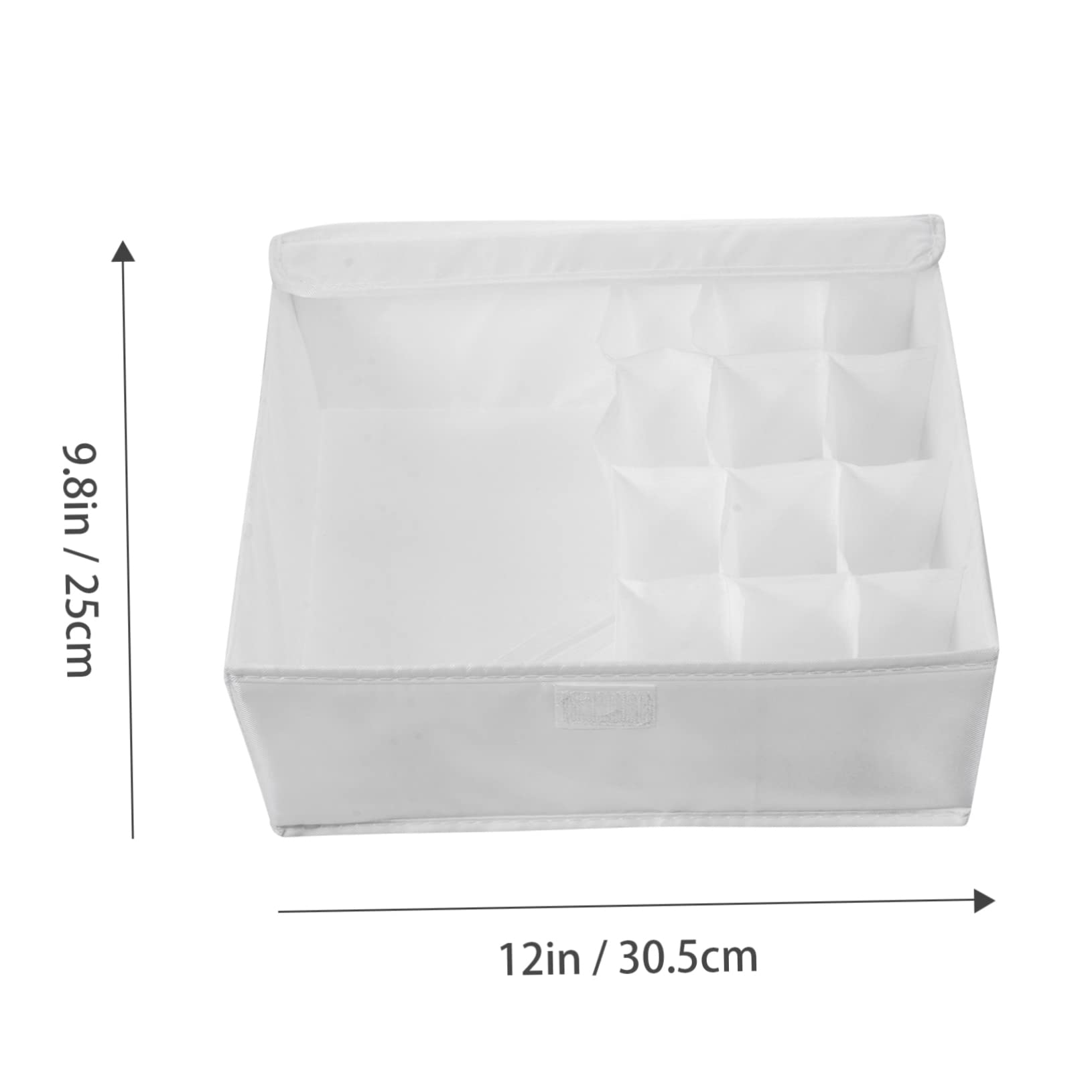 Alipis 2pezzi Scatola Di Organizzazione Per Intimo Femminile Oxford Con Coperchio Contenitore Per Cassetto Per Mutande Calze Regali e Accessori Scomparti Per Organizzazione Efficiente