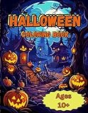 halloween coloring book for kids and adults: great for relaxing with fun facts on every page