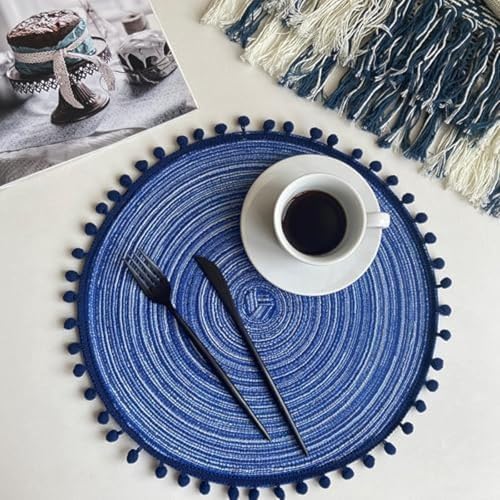 Set de table bleu lavable pour protéger la table des taches - 3