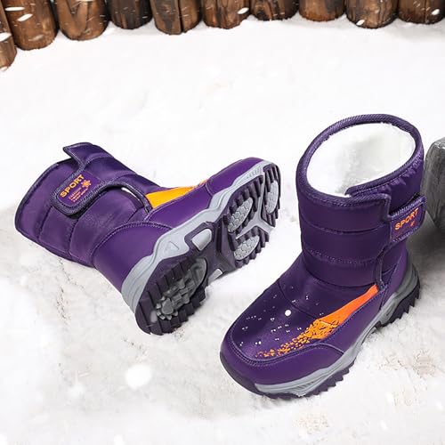 IWIHMIV Boys Hiking Boots Toddler Girls Winter Boots Comfortable Non Slip Outdoor Thickened Winter Booties3