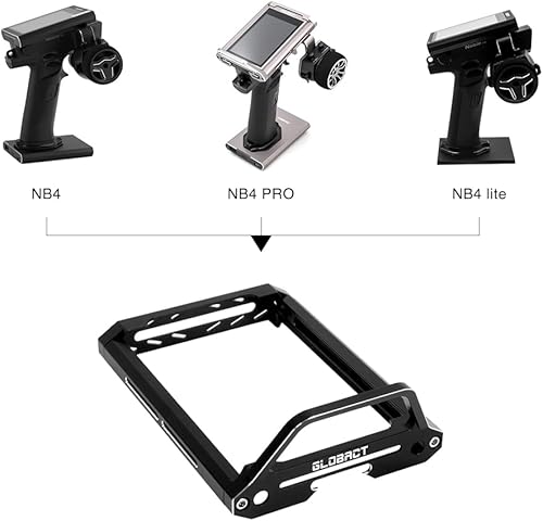 Miniatura 2 de Transmisor de radio de aleación de aluminio Marco RC Transmisor de coche para Flysky Noble NB4 Pro NB4 Lite NB4 Lite Accesorios de actualización