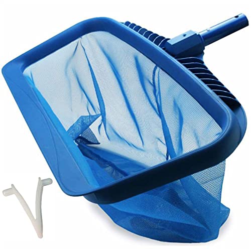 AnSun Upgraded Pool Skimmer Net, Heavy Duty Leaf Rake for Cleaning Swimming Pool & Pond, Fine Mesh Deep Bag Catcher with Strong Plastic Frame