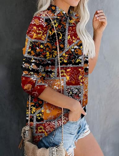 Image of Magritta Long Sleeve Shirts for Women Fashion Button Down Blouse Tops