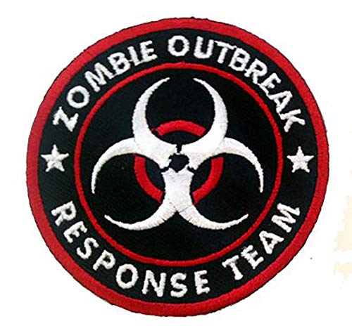 Zombie Outbreak Response Team Biohazard Logo Novelty Iron On Patch Applique