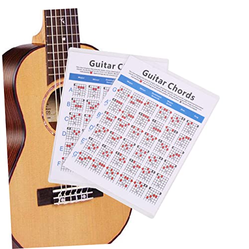 Guide de chords pour guitare électrique en papier cuivré portable