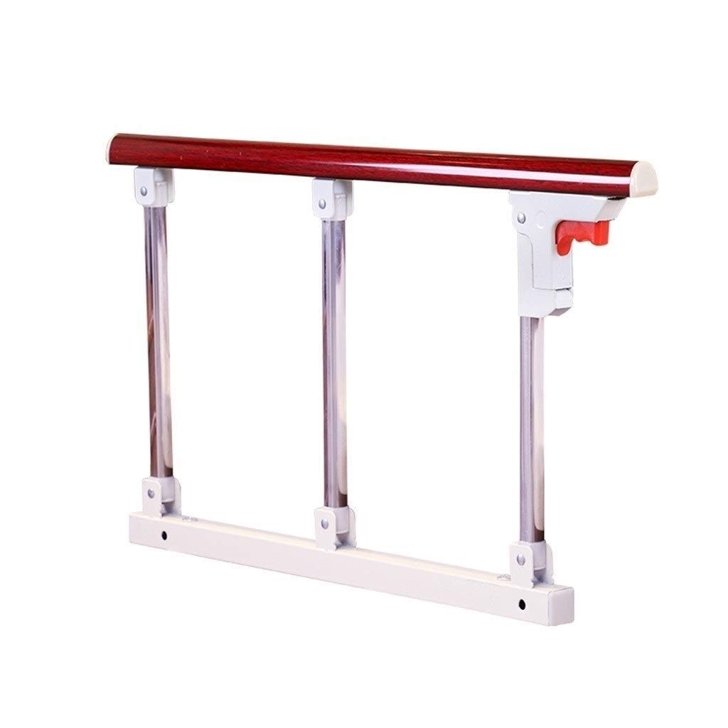 ZBBGTJK Foldable Bed Rail Safety Side Guard For Elderly Adult Guardrail Bedside Handrails Shatter-Resistant Railings (Color : Red, Size : 4cm)