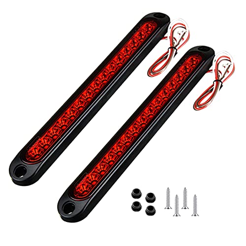 15 LED Trailer Brake Tail Light, LED Bar Stop Turn Tail Lights Waterproof Assembly Brake Strip Red Light for Marine Boats Golf Cart Offroad Truck RV UTV ATV