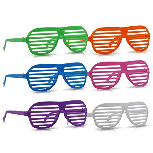 Preisvergleich Produktbild Partybrille Jalousie Atzenbrille verschiedene Farben