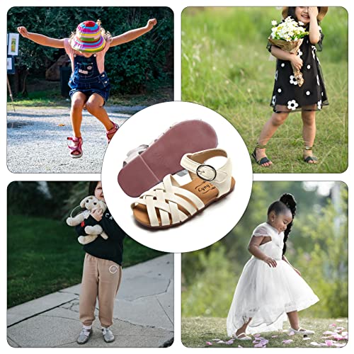 SEAUR Girls Sandals Kids Sandals Toddler Baby PU Leather Sandals Shoes Little Boys Flat Sandals Summer Outdoor3