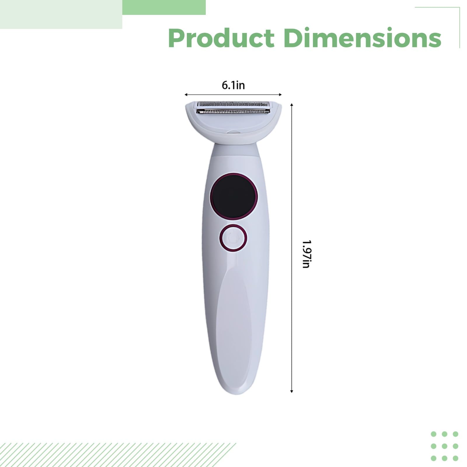 Rasoi da donna, rasoio multifunzione 5 in 1 con ricarica di tipo C, display a LED, design impermeabile, dock di ricarica, scatola regalo, per gambe, ascelle, viso e linea bikini