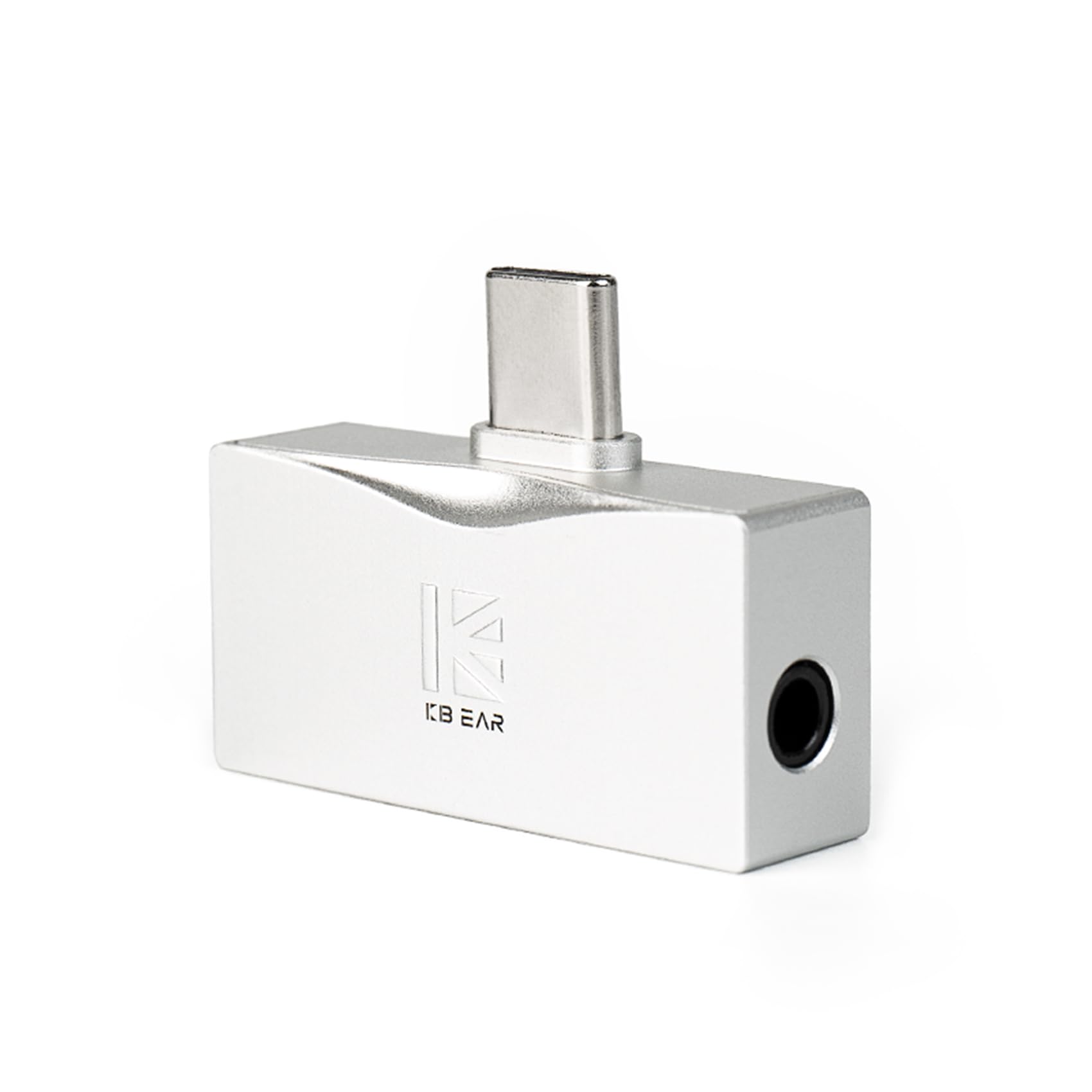 2026 Latest KBEAR TC06 USB C DAC with Headphone Amplifier, Portable Mini DAC Amp with 3.5mm 4.4mm Output, HIFI Hi-Res USB C to 3.5mm Audio Adapter for KZ ZS10 PRO IEM,Work with PC/Laptop/Phone(Silver)