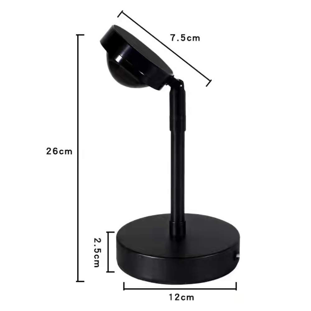 TTDGYYXW Proiezione del Tramonto Luce a LED Arcobaleno Umore Supporto da Pavimento Romantica Luce Notturna Rilassante per Soggiorno Camera da Letto Proiettore Romantico Regalo per la casa Soggiorno