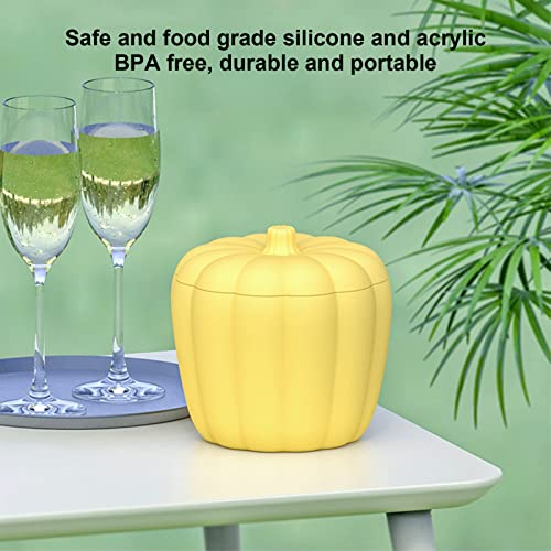 Hielera con diseño de calabaza de silicona y acrílico miniatura 3