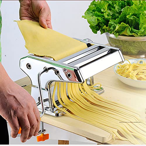 Classic Nudelmaschine Manuelle Nudelmaschine Pasta Maker Edelstahl Mit Handkurbel Und Teigausstecheraufsatz Für… – Bild 3